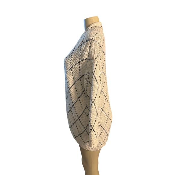 Women PP PS Eileen Fisher Cream Chunky Knit Cardigan Sweater Organic Cotton - Picture 3 of 6